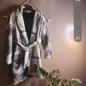 Akira Plush Coat W/Belt